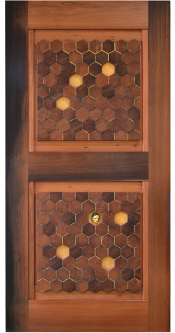 Hexagon door side detail
